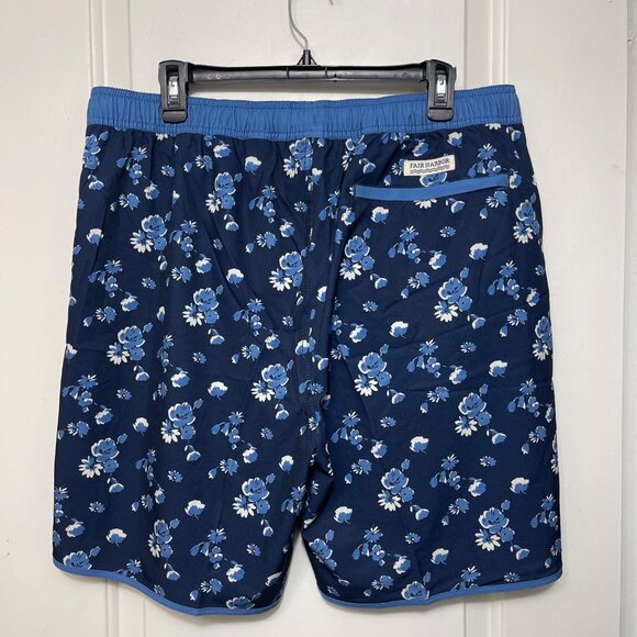 New FAIR HARBOR The Anchor Swim Trunks in Blue Beach Floral XXL - Picture 7 of 14